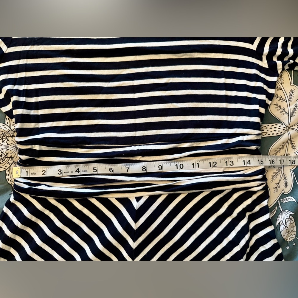 Hobbs of London Navy and White Striped Dress - Picture 7 of 9